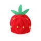 thumbnail image 4 of Sombrero de gato Sombrero con forma de fruta roja Sombrero suave Accesorios ajustables Gorros transpirables para gatos Cachorros Mascotas Fiesta temática de cumpleaños Accesorios para fotografías, 4 of 5