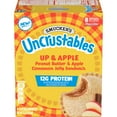thumbnail image 5 of Smucker’s Uncrustables Up & Apple Morning Protein Snacks, Peanut Butter & Apple Cinnamon Jelly Sandwiches on Wheat Bread, 8 Count, 2.8 oz Each (Frozen), 5 of 12