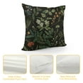 thumbnail image 4 of Qinduosi Throw Pillow Covers Inch Set of , Black Sage Green Botanical Print Flower Pillow Covers Farmhouse Vintage Plant Decorative Cushion Case for Sofa Couch Outdoor, 4 of 5