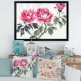 thumbnail image 3 of Designart 'Ancient Purple Peonies Branch' Traditional Framed Art Print, 3 of 4