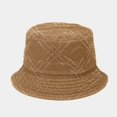 thumbnail image 2 of CoCopeaunts Cotton Bucket Hats for Women Distressed Little Hole Design Men Fisherman Hat Outdoor Sun Protection Basin Hat, 2 of 8