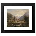 thumbnail image 2 of Emil Barbarini 24x20 Black Modern Framed Museum Art Print Titled - Gebirgsdorf, 2 of 5