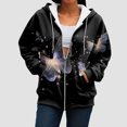 thumbnail image 5 of Gibobby Women's Full Zip Up Hoodie Hoodies for Women Plus for Womens Hoodie Full Zip Long Sleeve Lightweight Sweatshirts Pockets Jacket(S,Black), 5 of 7