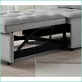 thumbnail image 5 of Modern Velvet Convertible Single Seater Sofa Bed - Space-Saving for Living Room, Office, Dorm | Velvet | Armless | Cushion Back, 5 of 14