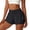 1-Black, variant on Athletic Running Shorts for Women 2 in 1 Stretch High Waisted Workout Gym Yoga Dolphin Shorts Lightweight Breathable Quick Drying Sports Short Pants with Lined Pockets 2-Green M
