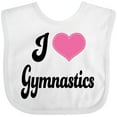 thumbnail image 3 of Inktastic I Love Gymnastics Girls Baby Bib, 3 of 4