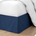 thumbnail image 1 of Bare Home Jupe de Lit Double Brossage - Premium 1800 Collection - Retombée de 15 Pouces - Double, Bleu Foncé, 1 of 4
