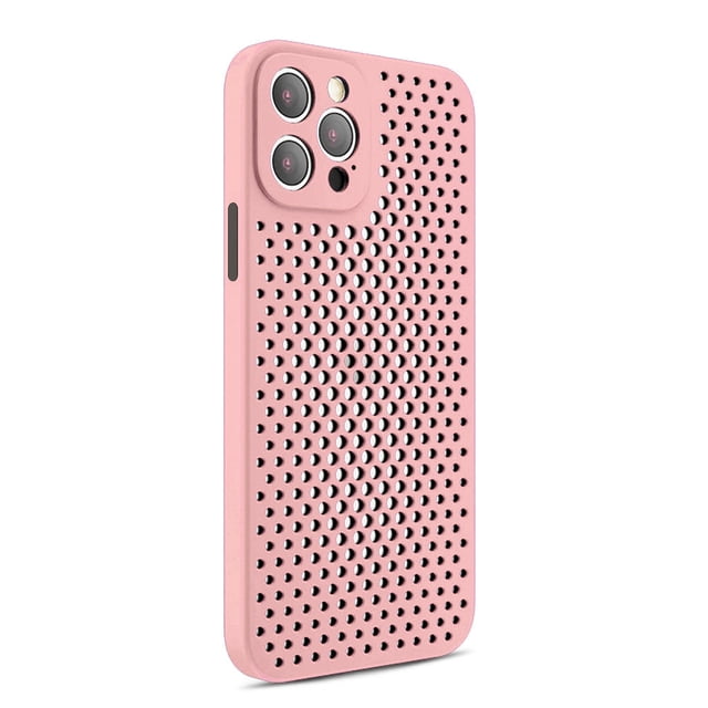 Breathable Mesh Heat Dissipation Phone Case For iPhone 12 Pro Max 6.7"