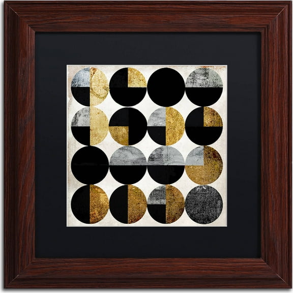 Trademark Fine Art "Conversation" Canvas Art by Color Bakery, Black Matte, Wood Frame