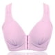 thumbnail image 2 of Sujetador Inalámbrico Transpirable Hebilla Frontal Correa Ancha Ropa Interior Delgada para Mujer Niña, Gris Rosa, 44/100 tholdsy AP001203-23, 2 of 7