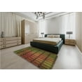 thumbnail image 5 of Ahgly Company Machine Washable Indoor Square Transitional Red Brown Area Rugs, 8' Square, 5 of 7