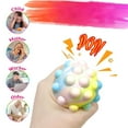 thumbnail image 6 of 3D Silicone Stress Relief Ball Keychain with Bubble Popping Design, Squeeze Sensory Fidget Toy for Tension Release Portable Pocket Companion, 6 of 6
