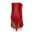 thumbnail image 4 of Unique Bargains Bottines à Talons Aiguilles à Bout Pointu pour Femmes Rouge US 8, 4 of 8