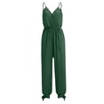 thumbnail image 4 of Babysbule Combinaison pour Femmes Liquidation Mode Féminine Été Confortable Col en V Ceinture Bretelles Sans Manches Combinaison, 4 of 4