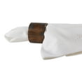 thumbnail image 3 of Contemporary Home Living Set of 6 2" Brown and Black Rub Finish Wood Band Napkin Rings, 3 of 6