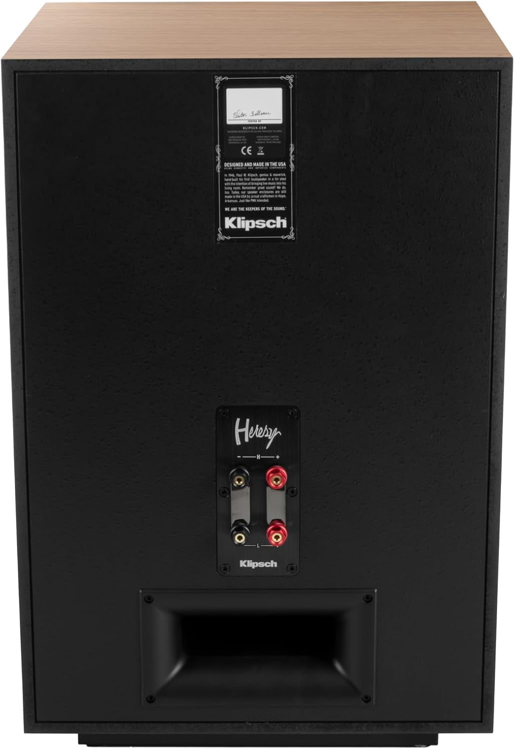 Klipsch Heresy IV Heritage Series Three Way Red Oak Loudspeaker (Pair) (2025)