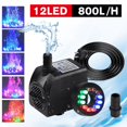 thumbnail image 6 of Submersible Water Pump with 12 LED 16W Lights for Fountain Pool Garden Pond Tank, 6 of 8