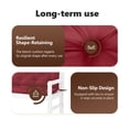 thumbnail image 5 of vidaXL Indoor/Outdoor Bench Cushions 2 pcs, Non-slip, Water-Repellent, Wine Red 78.7"x19.7"x2.8", 5 of 7