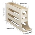 thumbnail image 4 of FYBTO Egg Holder for Fridge, Eggs Dispenser Auto Rolling Egg Tray Storage 30 Egg Container Space-Saving Egg Roller for Refrigerator Kichen Cabinet-0621, 4 of 5