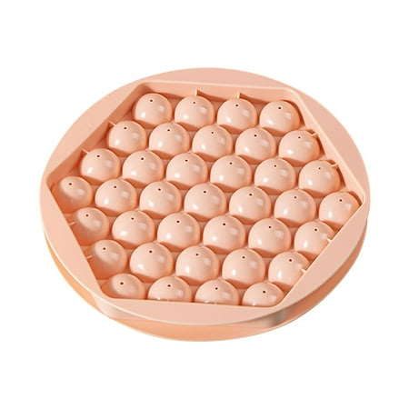 

Huaai Hexagon Round Ice Cube Tray With Lid Mini Circle Ice Ball Maker Mold For Freezer Sphere Tea Coffee B
