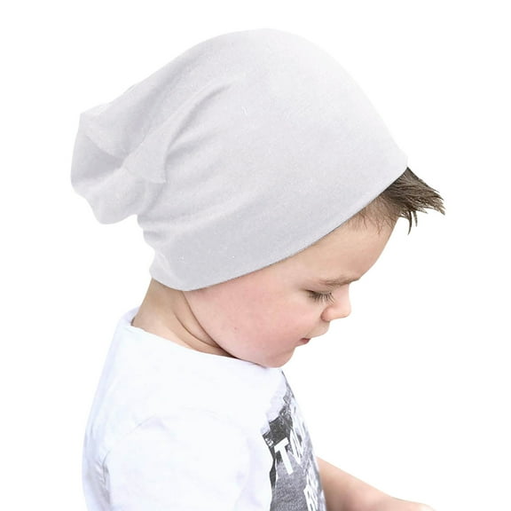 Clearance Under $5 TMOYZQ Toddler Infant Girls Boys Winter Hats Soft Baby Slouchy Skull Caps Stretch Knit Caps, One Size