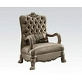 thumbnail image 3 of ACME Dresden Tufted Chair with 1 Pillow in Bone Velvet and Gold Patina, 3 of 4