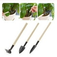 thumbnail image 6 of Mini Gardening Tool Set, 3 Piece Metal Hand Tools with Wooden Handles for Planting, 6 of 7