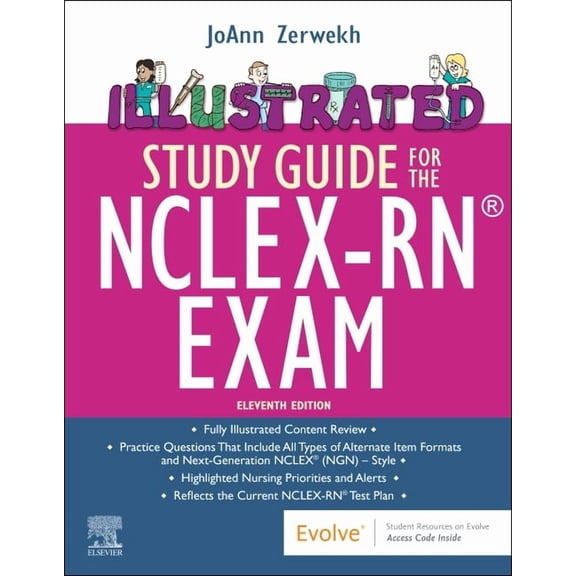 Illustrated Study Guide for the Nclex-Rn(r) Exam, (Paperback)