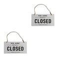 thumbnail image 3 of maskred Open Closed Sign Double Sided Hanging Shop Window Home Reversible Business White 12x23x0.6cm 2Set, 3 of 6