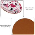 thumbnail image 5 of Valentine's Day 6PCS Round Microfiber Leather Bar Coasters, 11x11 cm/4.3x4.3 in, Drink Coasters for Home and Kitchen, Furniture from Water Marks and Scratches, 5 of 6