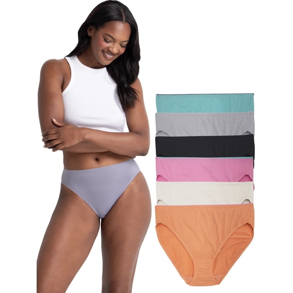 Fruit of the Loom Women's Breathable Micro-Mesh Underwear, 6-Pack