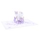 thumbnail image 1 of Matsuzay Tarjeta de felicitación del día de San Valentín Flying Flower Basket Bendición Pop Up Card Escultura de papel 3D Regalo creativo Kits de decoración para fiestas Violeta Matsuzay HA027145-02, 1 of 6