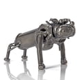thumbnail image 2 of KALIFANO Bull Dog Inspired Recycled Metal Sculpture, 2 of 4