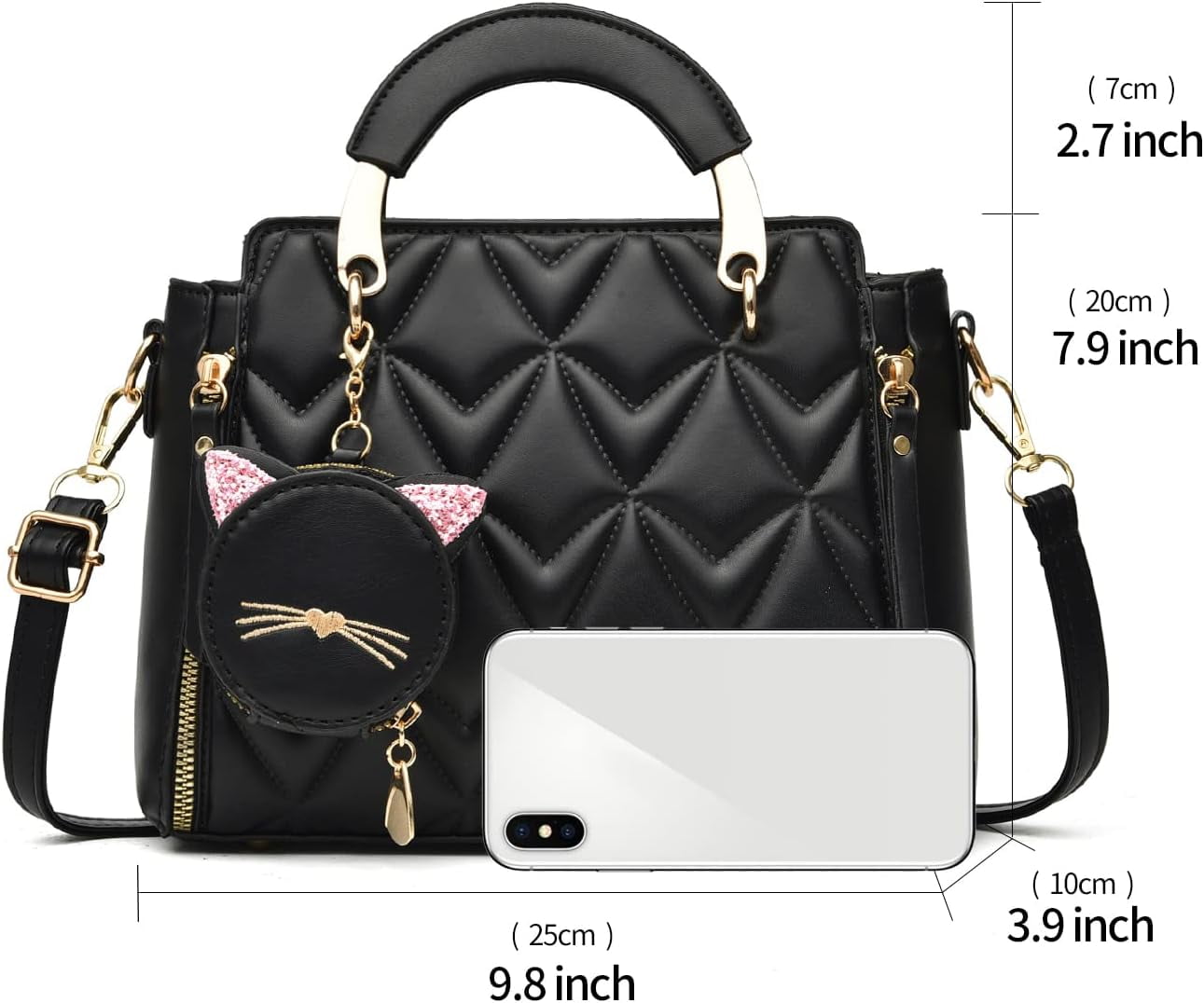 Kwuty Fashion Purses and Handbags for Women Ladies Crossbody Bags Top Handle Satchel Shoulder Bags Small Totes