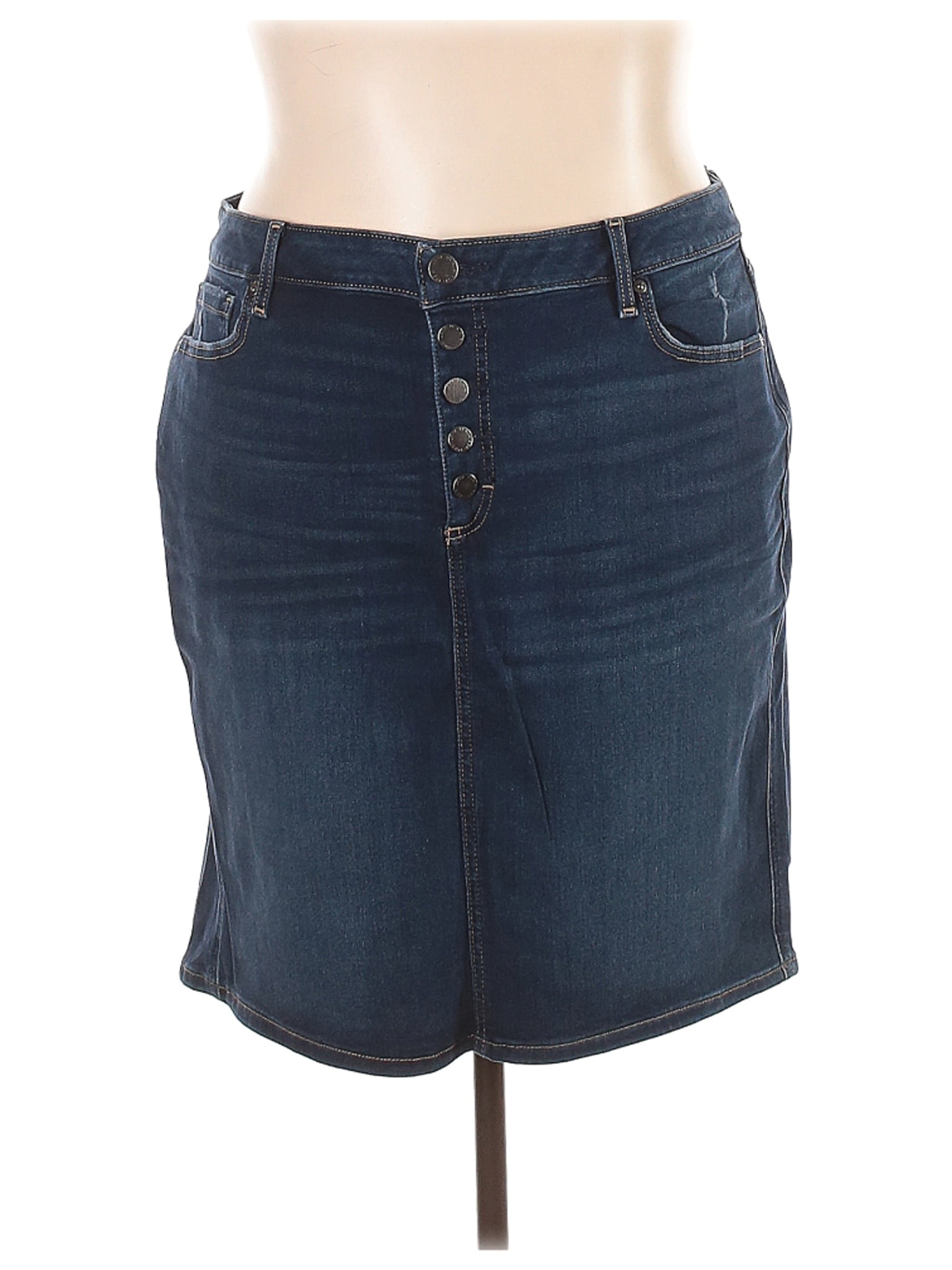 lane bryant jean skirts