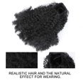 thumbnail image 3 of Peluca corta afro con volumen realista, peluca sintética de moda, color negro, 3 of 7