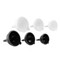thumbnail image 2 of White Plastic Funnels, 3-pc. Sets Kitchen funnels Kitchen Gadgets and Tools Funnel Kitchen Silicon Funnel Funnell for Filling Bottles, 2 of 2