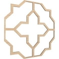 thumbnail image 3 of 66 7/8"W x 66 7/8"H x 3/8"T King Size Laird Decorative Fretwork Wood Ceiling Panels, Red Oak, 3 of 10