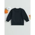 thumbnail image 3 of 0-3Y Halloween Toddler Baby Boy Girl Sweatshirt Pumpkin Print Long Sleeve T-Shirts Pullover Tops Fall Winter Clothes, 3 of 7