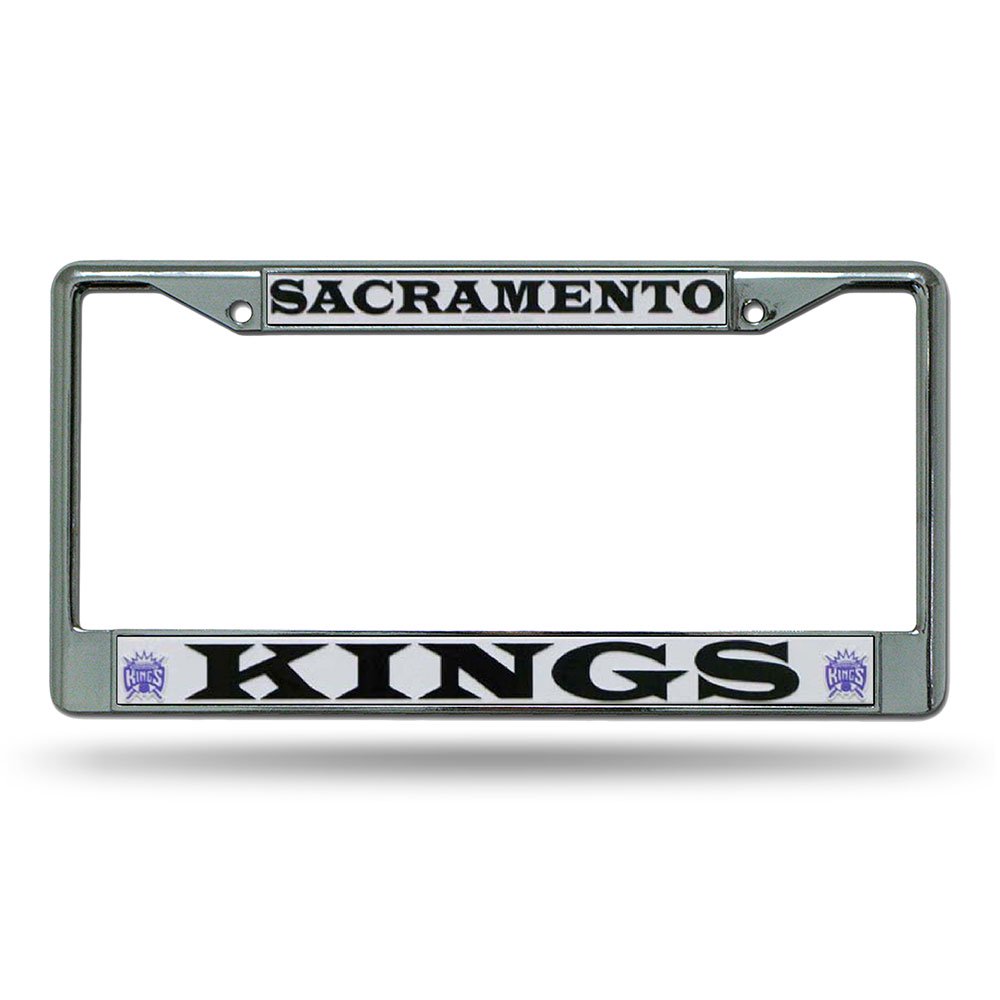 Sacramento Kings Chrome License Plate Frame Free Screw Caps Included