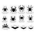 thumbnail image 5 of Shoreew Halloween Spider Bat Sticker Set with LED Lights Spooky Atmosphere Enhancer Indoor Outdoor Decorations, 5 of 7