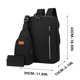 thumbnail image 2 of Mochila para portátil empresarial con carga USB | Set de 3 piezas Bolsos de pecho con hombro convertibles | Poliéster multifuncional antirrobo de gran capacidad | Múltiples compartimentos | Tamaños:, 2 of 4
