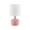 Powder Cloud Pink, variant on Modern Powder White Table Lamp with Touch Switch