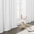 thumbnail image 2 of Cortinas Nanspring de lino blanco de 213 cm de largo para dormitorio y sala de estar, 2 of 7