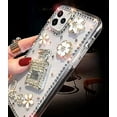 thumbnail image 4 of Perfume Bottle Case iPhone 13 Pro Max Case Diamond Case for Woman,3D Glitter Sparkle Bling Case Luxury Shiny Crystal Rhinestone Diamond Bumper Clear Protective Case Cover for iPhone 13 Pro Max Case, 4 of 5