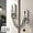 Silver, variant on 1Set Metal Door Safety Chain Lock with Screws, Anti-Burst Door Chain Latch, Stainless Steel, Door Chain Lock Guard with Spring Anti-Theft Press Button for Front Door (Silver)