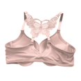 thumbnail image 2 of Womens Bras,Front Buckle Y-Shaped Bow Beautiful Back Gather Adjustment Glossy Bra(78-85B), 2 of 2
