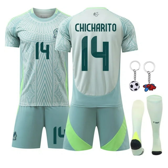 Chicharito 14 Mexique Maillot de Soccer Extérieur