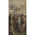 thumbnail image 3 of Ernest Zacharias Platner 9x14 Black Modern Framed Museum Art Print Titled - Christ with Apostles and a Roman Soldier, 3 of 5