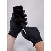 HDX by Heavy Duty Pop-N-Go Unisex Disposable Nitrile Gloves, Black, 40 Pack